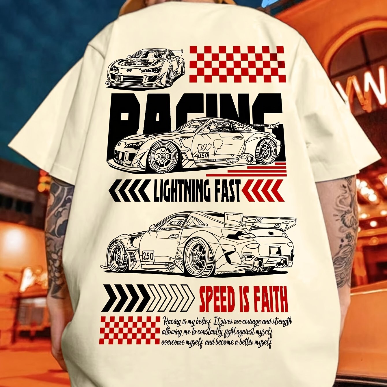 Simple Commuting Fashion Casual Versatile Car Print Comfortable Hot Selling Short Sleeve