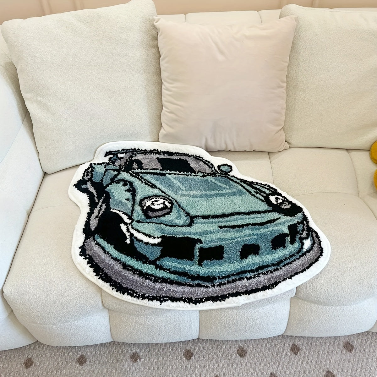 Soft Tufted Anti-Slip Porsche 911 Rug