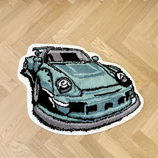 Soft Tufted Anti-Slip Porsche 911 Rug