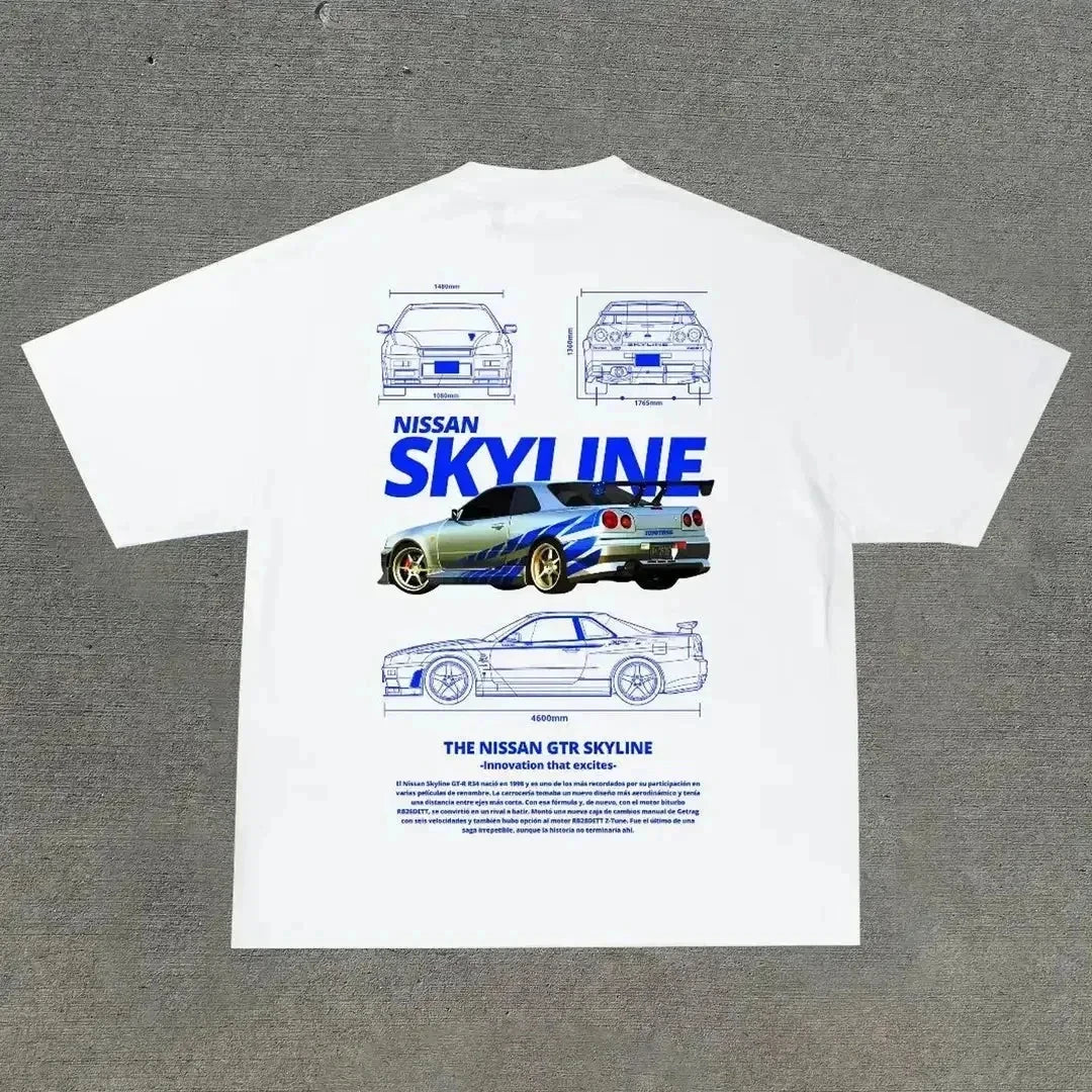 Nissan Skyline Graphic T-Shirt - White