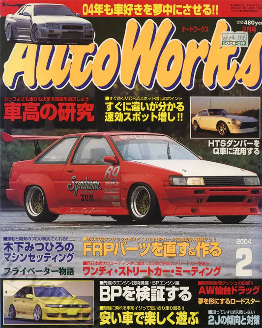 80s Japanese Car Magazine Cover Poster - DS10001