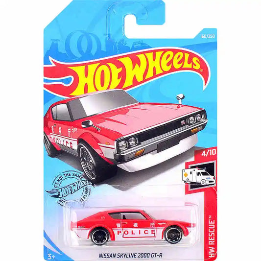 HotWheels Nissan Skyline 2000 GT-R 1:64 Scale Model - Red