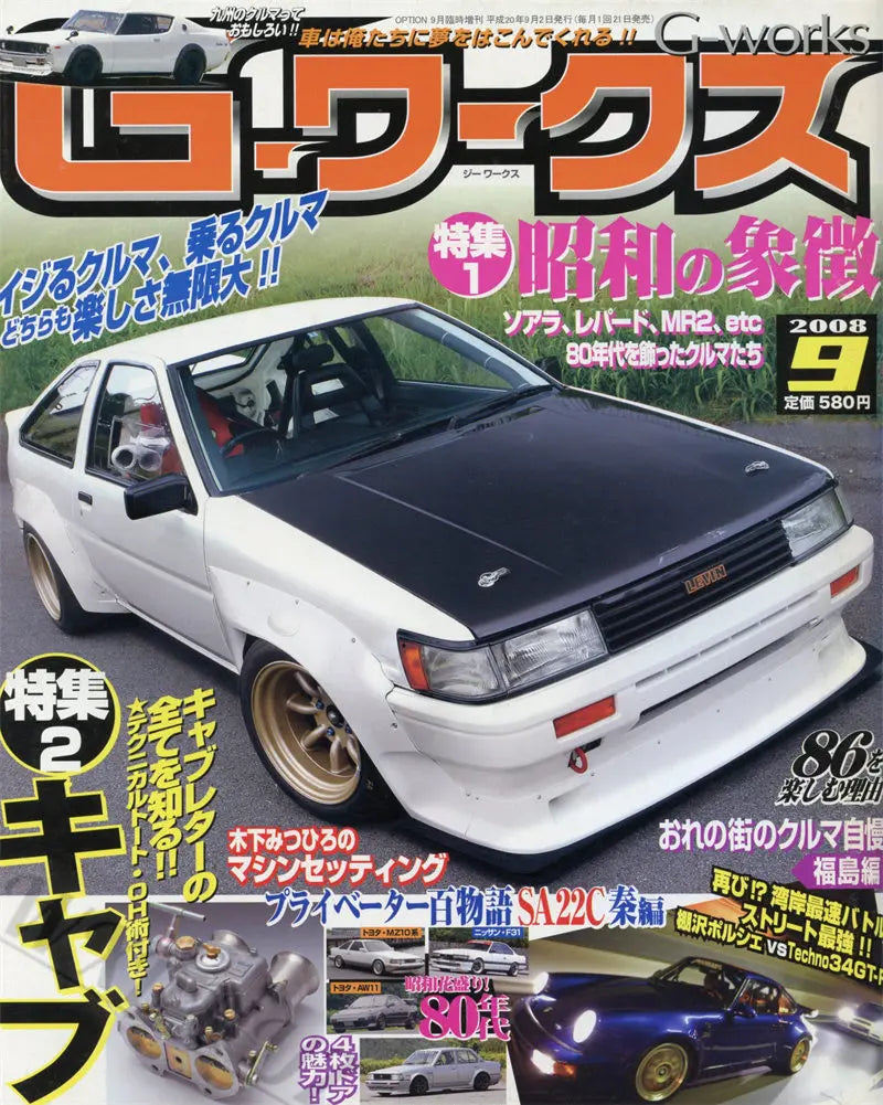 80s Japanese Car Magazine Cover Poster - DS10021