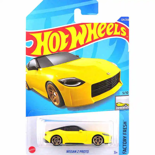 HotWheels Nissan Z Proto 1:64 Scale Model - Yellow