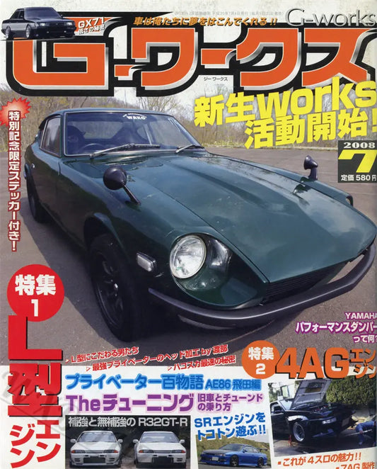 80s Japanese Car Magazine Cover Poster - DS10015