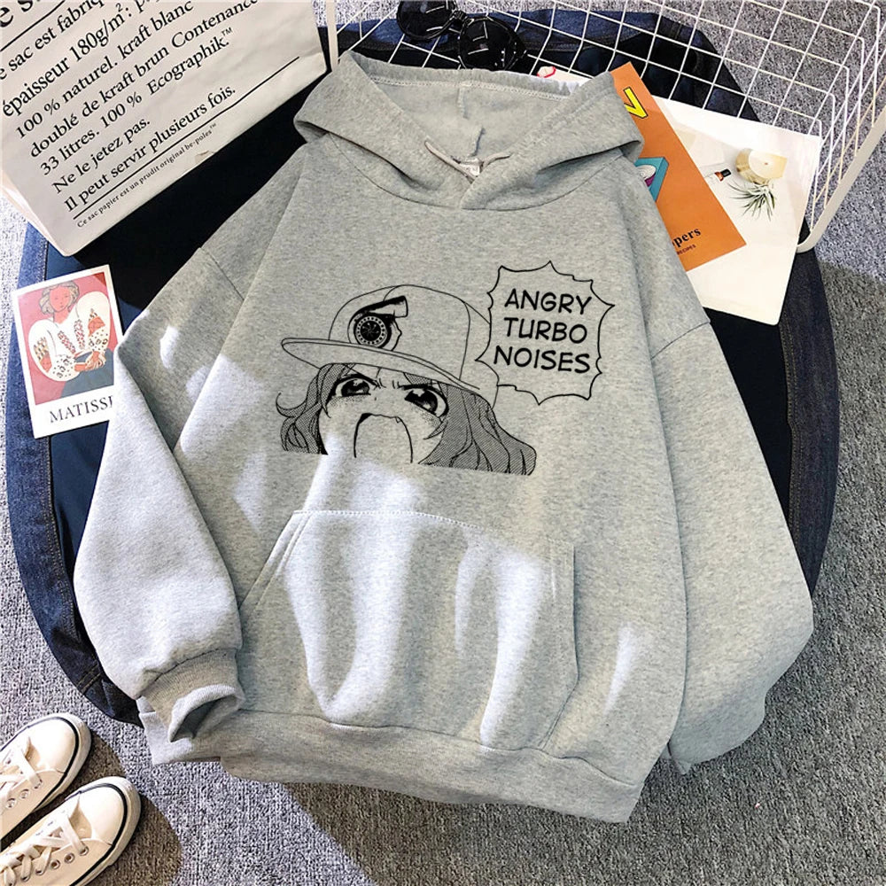 Womens Turbo Noises Graphic Hoodie