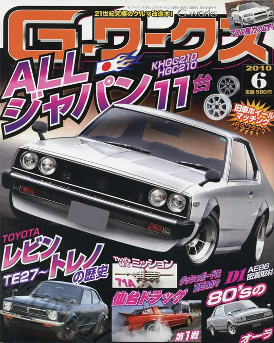 80s Japanese Car Magazine Cover Poster - DS10017