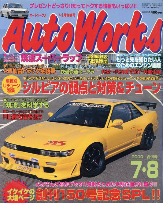 80s Japanese Car Magazine Cover Poster - DS10002