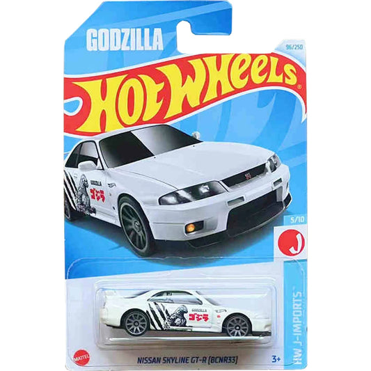 HotWheels Nissan Skyline GT-R (BCNR33) 1:64 Scale Model - White