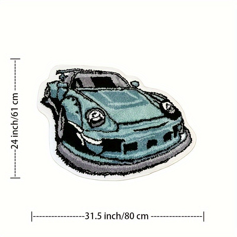 Soft Tufted Anti-Slip Porsche 911 Rug