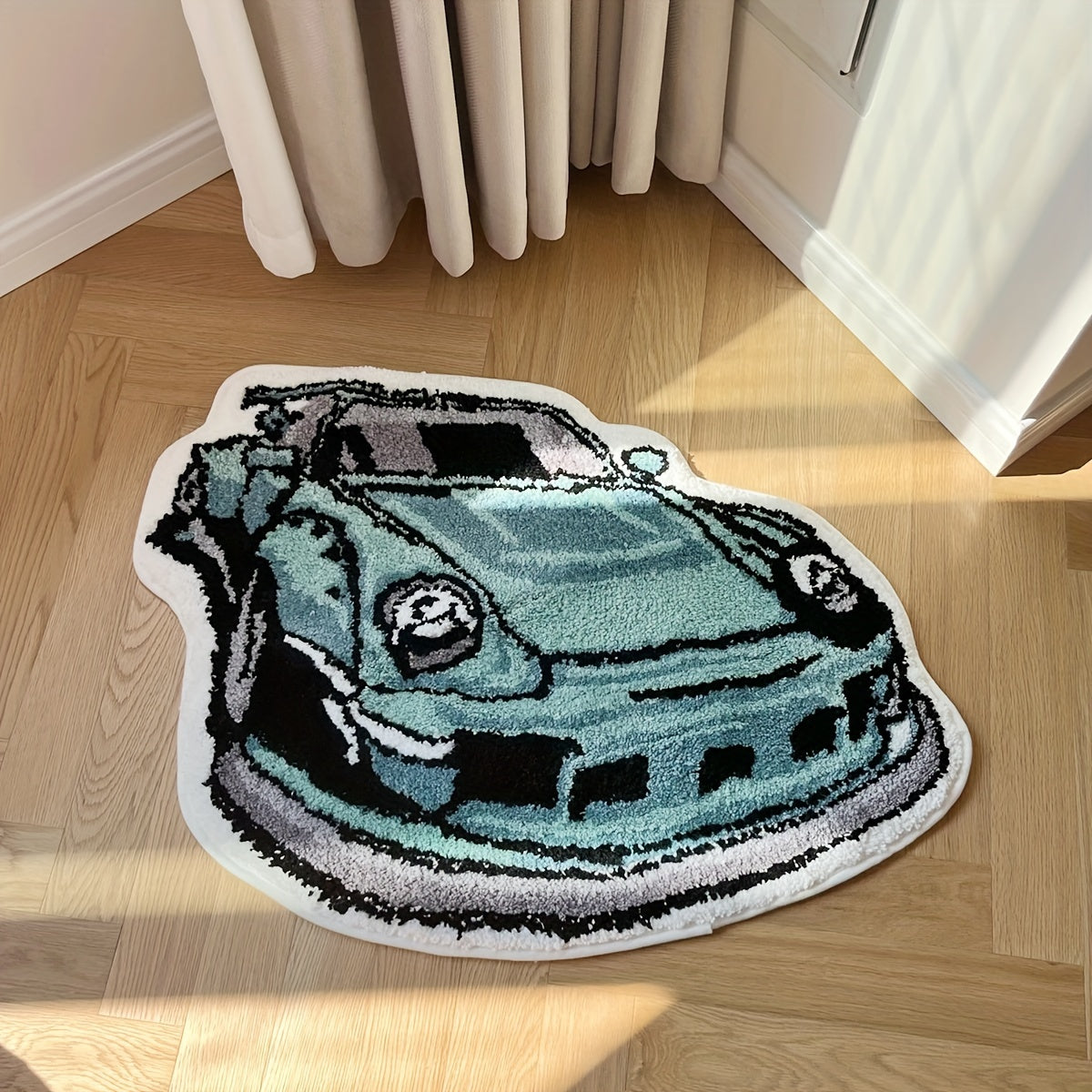 Soft Tufted Anti-Slip Porsche 911 Rug